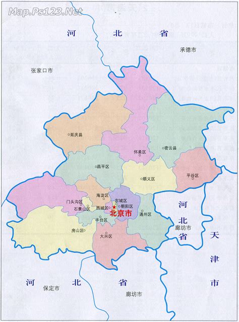 北京市行政区划图册_360百科