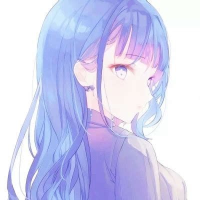 好看的女生qq头像唯美蓝色古风