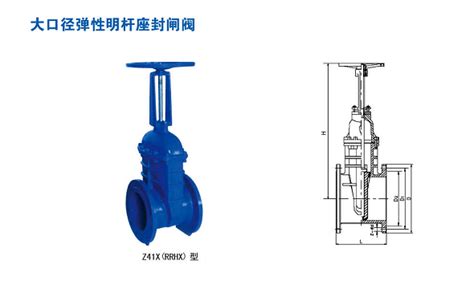 Z41X(RRHX)型大口径弹性明杆座封闸阀 | 阀门系列 | 巩义市新跃供水材料有限公司