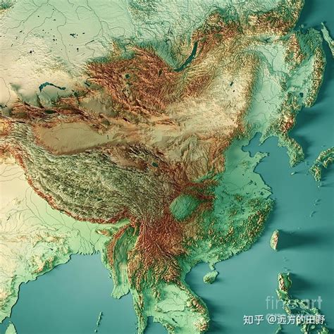 高清中国地形图八张(5)_中国地图_初高中地理网