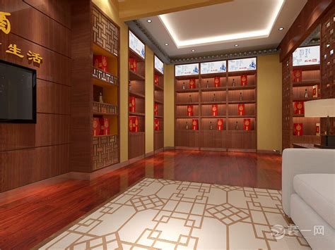 新中式烟酒卖场 - 效果图交流区-建E室内设计网
