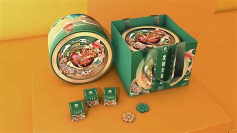 西安饭庄粽子礼盒包装-品客品牌设计案例展示-一品威客网