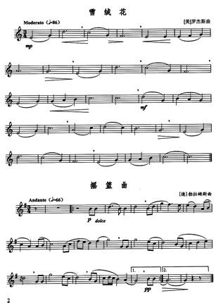 单簧管中外独奏曲《吉普赛回旋曲》-单簧管曲谱 - 乐器学习网