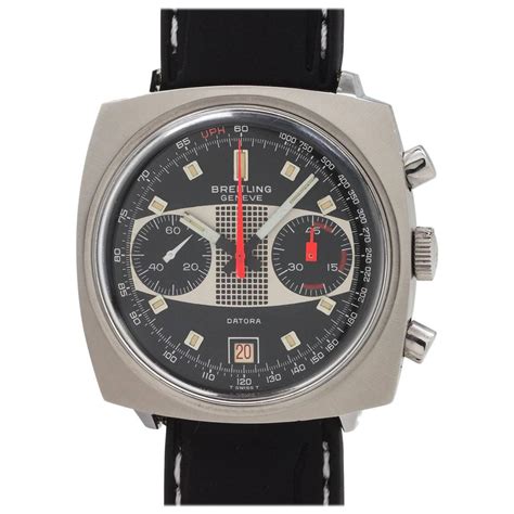 Breitling Geneve Stainless Steel Sporting Chronograph Manual Wind ...