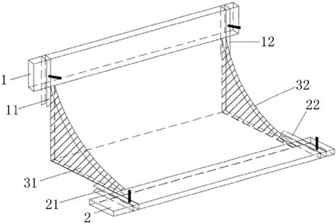 一种圆弧平面结构的收分钢大模板及其设计、施工方法与流程