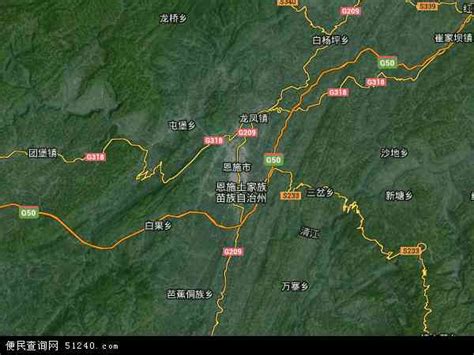 湖北恩施地图图片