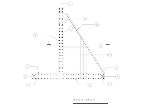 20米高的扶壁式挡土墙设计cad施工图_综合建筑方案文本_土木在线