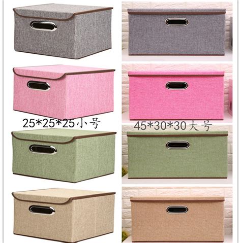 棉麻收纳箱 折叠储物箱 方形有盖可折叠收纳箱 精致收纳盒批发-阿里巴巴