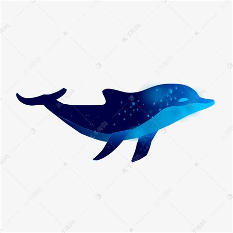 蓝色海豚图片
