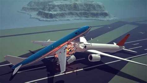 【Besiege围攻】超震撼的飞机撞击，跑道相撞_腾讯视频