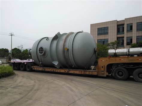福建永荣最后一台大型环已醇脱氢反应器顺利装车发货