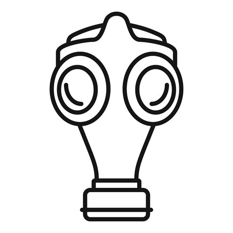 Old gas mask icon, outline style 14517626 Vector Art at Vecteezy