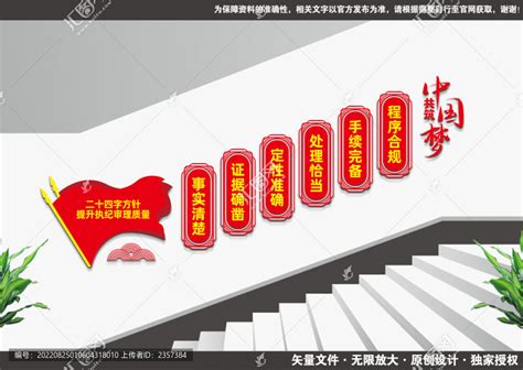 中纪委二十四字方针楼梯文化墙,党建展板,宣传展板模板,设计模板,汇图网www.huitu.com