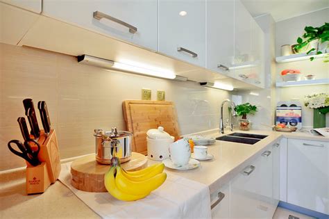 现代公寓大户型厨房装饰效果图_太平洋家居网图库