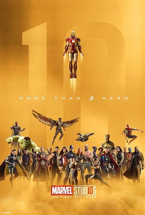 漫威十周年海报来袭 谁是你最喜欢的超级英雄
