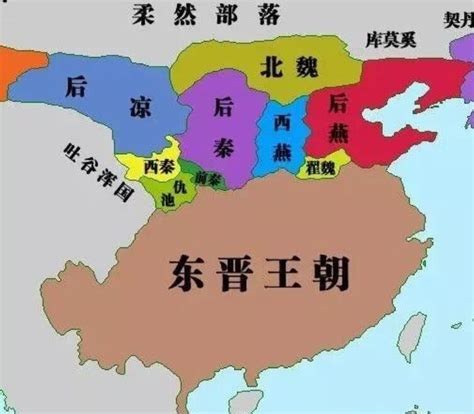 东晋地图图片