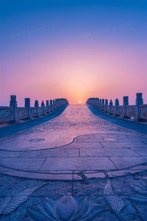 蓝天朝阳中国风石桥图片免费下载_PNG素材_编号18minr8xg_图精灵