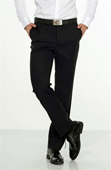 黑色仿毛春夏款商务西裤-男装定制 | 拉雅网，拉雅私定，拉雅私人定制，在线定制领导品牌