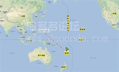 斐济地图上的位置图片