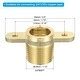 Brass Compression Tube Fitting, Drop Ear Thread Fitting Pipe Fitting ...