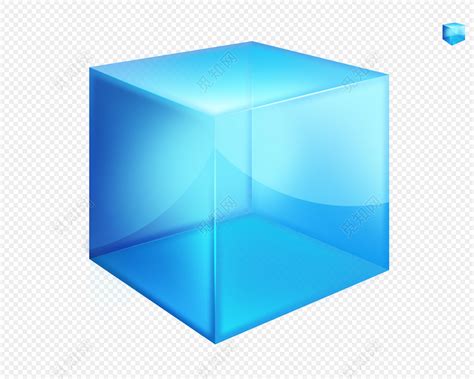 蓝色立方体图片素材免费下载 - 觅知网