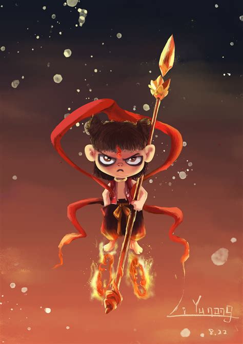 少女哪吒图片