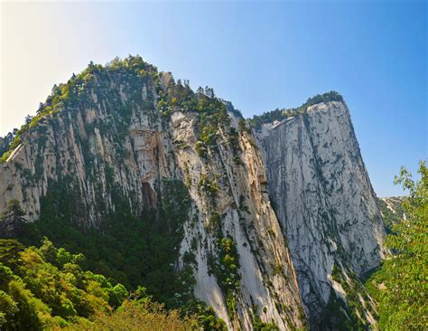 The West Peak_wuyun Peak_Hua Mountain_shanxi Stock Image - Image of ...