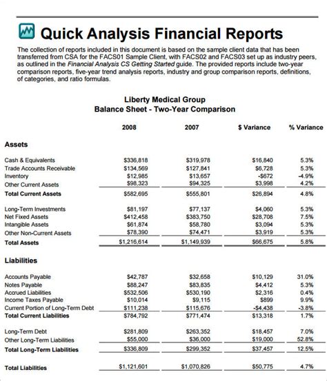 how to write financial narrative report