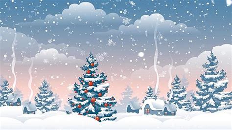 圣诞节下雪海报模板PSD素材免费下载_红动网