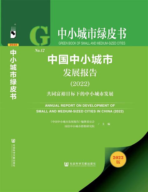 2022中小城市绿皮书-中国中小城市发展报告
