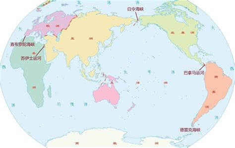 七大洲分布图图片