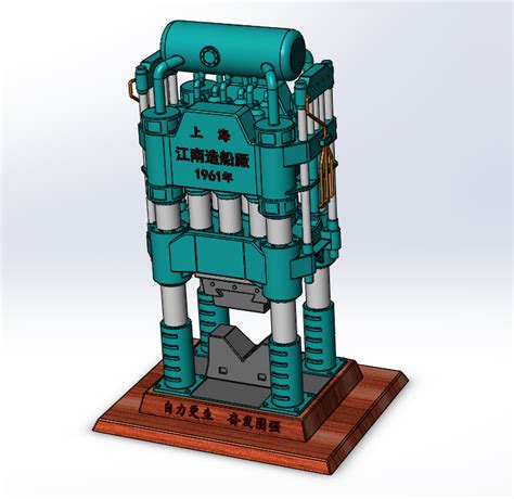 【工程机械】万吨水压机3D模型图纸 Solidworks设计_SolidWorks-仿真秀干货文章
