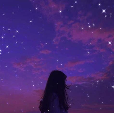 古风铅笔画星空头像女生