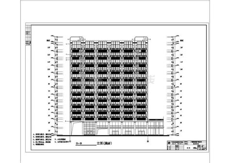 某高层框架结构住宅楼建筑设计cad全套施工图（甲级院设计）_土木在线