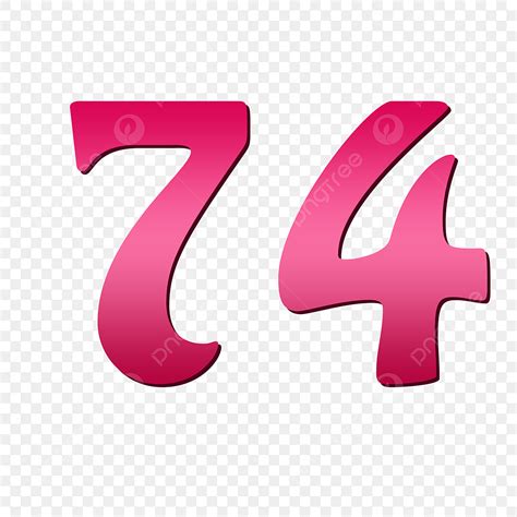 Number 74 Clipart PNG, Vector, PSD, and Clipart With Transparent ...