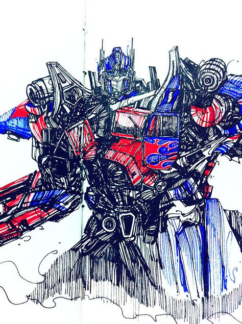 Optimus Prime 擎天柱G1|插画||赵震北 - 原创作品 - 站酷 (ZCOOL)