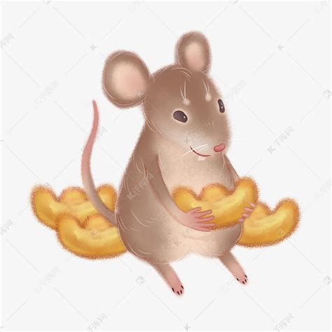 2020年鼠年水墨画,老鼠运财画图片,老鼠写意画_文秘苑图库
