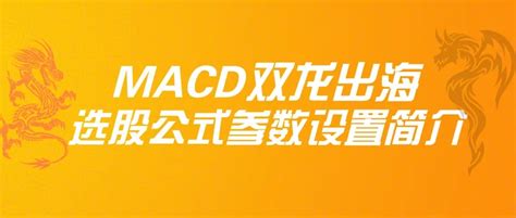 MACD双龙出海选股公式参数设置简介_选股公式_骏哥股市会