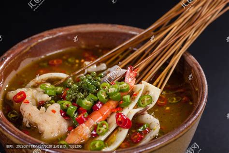 麻辣串,中国菜系,食品餐饮,摄影素材,汇图网www.huitu.com