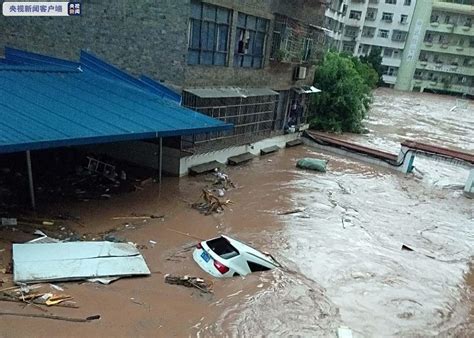 江西多地遭受强对流天气袭击 水位上涨公路被淹-图片频道
