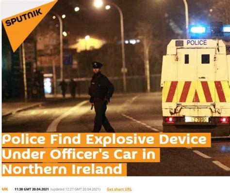 英国北爱尔兰女警车底现爆炸装置，目前危险仍未被排除_荔枝网新闻