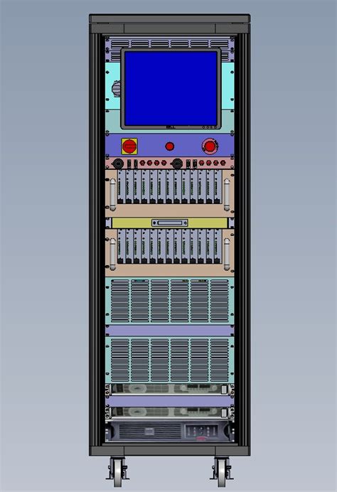 36U机柜设备图3D数模 Solidworks设计 – KerYi.net