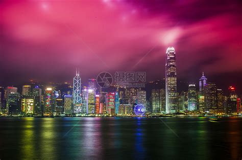 香港维多利亚港夜景高清图片下载-正版图片500764744-摄图网