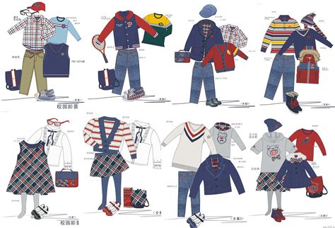 班服设计校服设计图收集-童装设计-服装设计