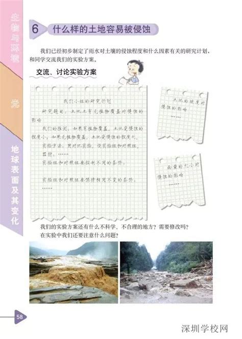 《6.什么样的土地容易被侵蚀》教科版小学五年级科学上册课本_教科版小学课本