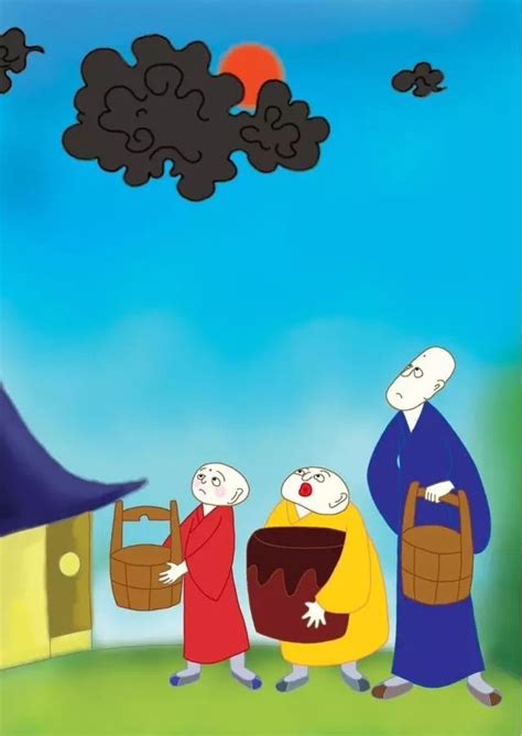 小绘本《三个和尚》已出版|插画|儿童插画|李俊超JCLee_原创作品-站酷ZCOOL