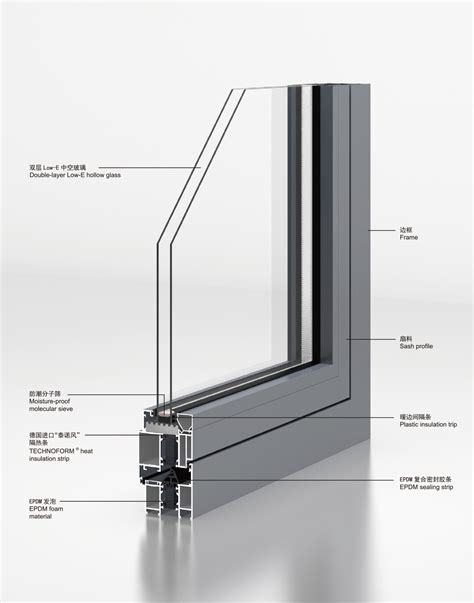 平开窗-G135A隔热外开窗内带纱窗系列（凤铝铝材）-广东信鼎幕墙装饰工程有限公司