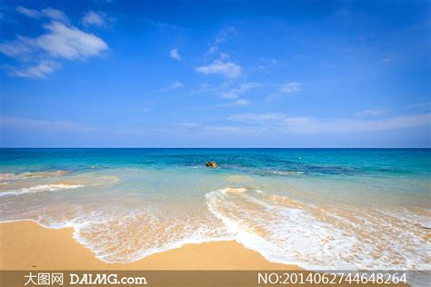 大海沙滩唯美壁纸图片
