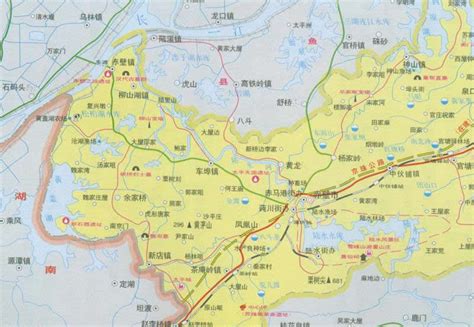 赤壁市行政区划图 - 中国旅游资讯网365135.COM