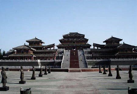 阿房宫复原图图片
